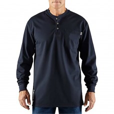 CARHARTT FLAME-RESISTANT FORCE COTTON LONG-SLEEVE HENLEY